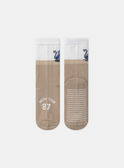 Zweifarbige Jacquard-Socken mit Affe MEPIAGE / 25E4PG81SOQ080