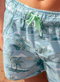 Gemusterte Badeshorts  MRUPALMAGE / 25E4PGC9MAI205