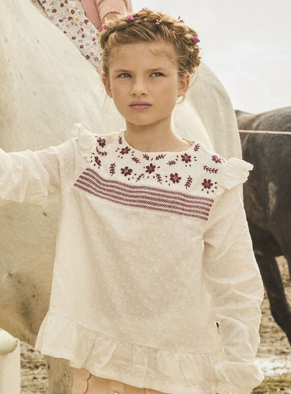 Bluse mit Stickereien MABETTE / 25E2PF71CHE001