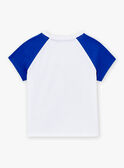 	Weiß-blaues T-Shirt mit kurzen Ärmeln LADUAGE / 24H3PGI4TMC000