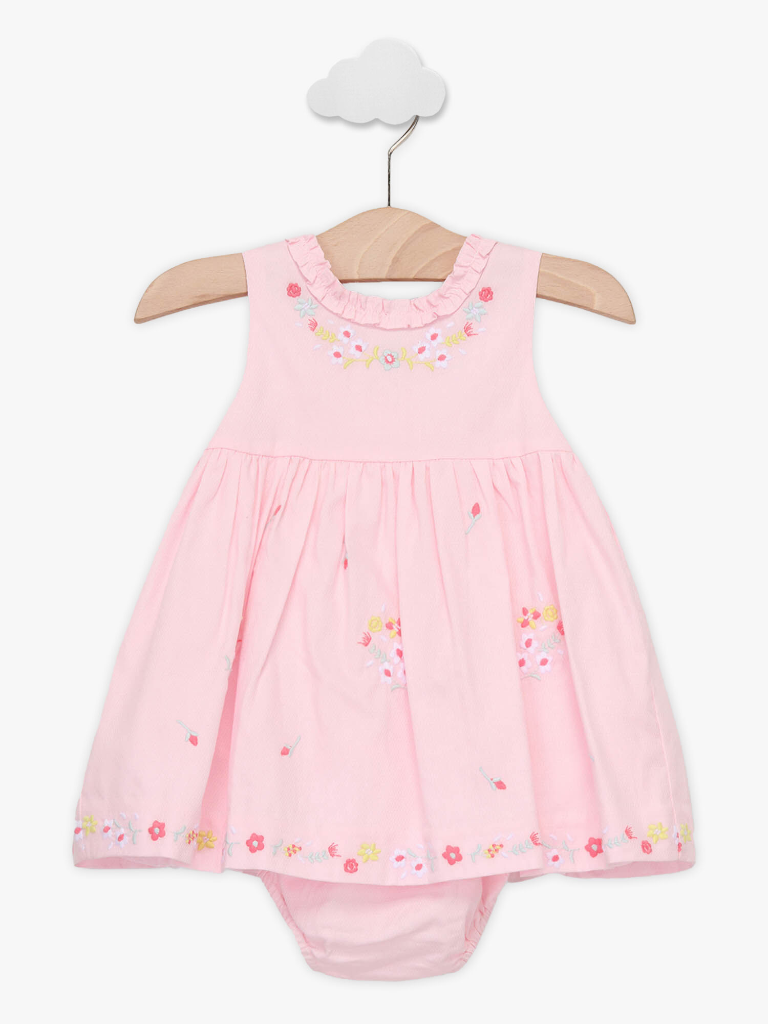 Prénatal Baby Mädchen Kleid Kurzarm Rosa