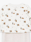 Set mit Strampler und Jacke in Beige und Ecru aus Nicki LOHENN / 24H0NG21ENSA011