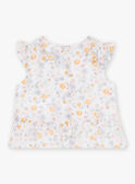 Baby Mädchen Blümchenmuster und Rüschenbluse CYAMELIE / 22E1BF11CHE001