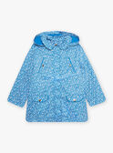 Kind Mädchen 2-in-1 blauer Regenmantel CLAFLETTE / 22E2PFG1IMP208