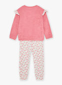 Rosa Pyjama-Set aus angerautem Molton KUILICETTE / 24E5PF53PYJD302