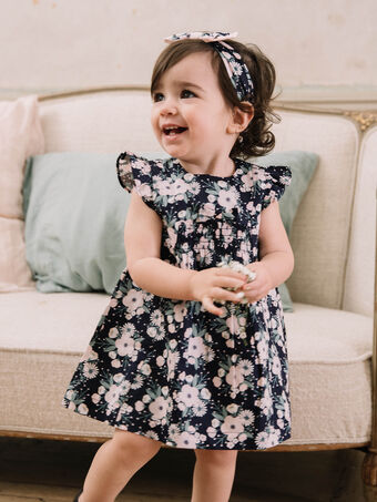 Baby Mädchen Blumendruck formales Kleid und Bloomer CAJUNE / 22E1BFH1CHSD302