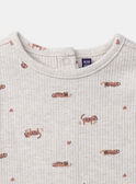 Set aus T-Shirt und Radlerhose mit Leopardenmuster MAZIRA / 25E1BFR1ENS808