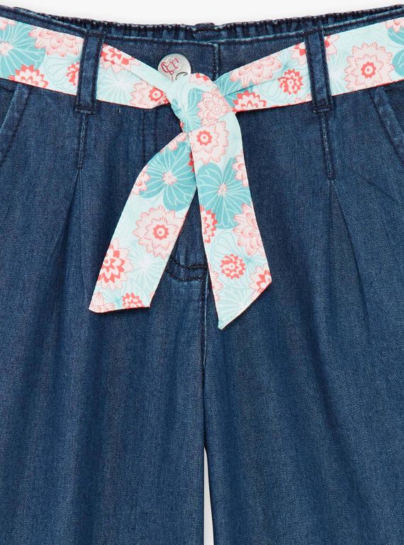 Weite Denim-Hose mit Gürtel ZEPALAZETTE / 21E2PFI1PANK005