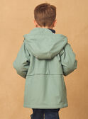 2-in-1-Regenmantel blau oder oder dunkelblau mit Tierprint und langen Ärmeln, Jungen NINIRAGE / 25H3PGE1IMP205