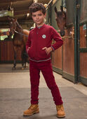 Rote Samthose LAROVAGE / 24H3PGR2PAN501