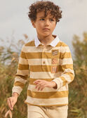 Gestreiftes Poloshirt mit Skateboard MADOAGE / 25E3PG71POL812