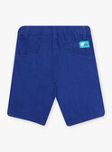 Kind Junge mitternachtsblaue Leinenshorts COVAGE / 22E3PGN3BERC231