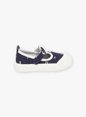 Offene Sneakers in Marineblau mit Fantasiemuster FIBASKET / 23N10BG31D16070