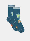 Gemusterte blaue Socken KROFOAGE / 24E4PGE1SOQC241