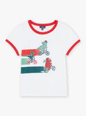 T-Shirt mit Dinosauriermotiven auf Fahrrädern FEMIAGE / 23E3PGB1TMC001