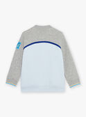 Jacquard-Teddy grau und blau FABELAGE / 23E3PG81GIL943