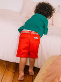 Baby Junge ziegelrote Twill-Shorts CATITI / 22E1BGM1BER506