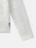 Geblümte Strickjacke in Ecru MLECARETTE / 25E2PFO1CAR001