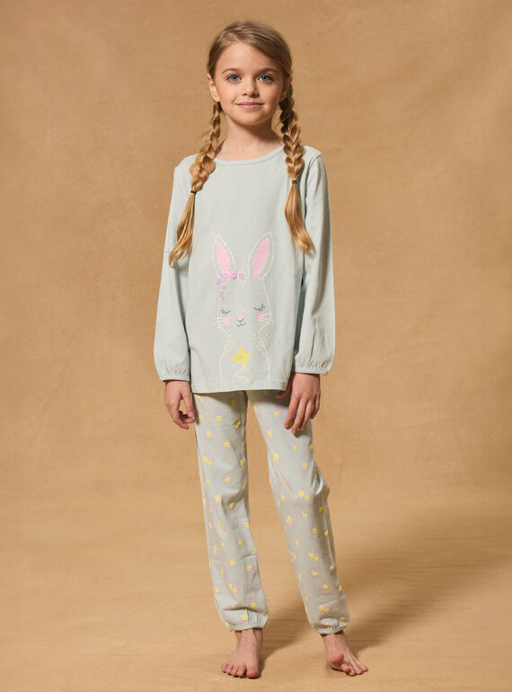Jersey-Pyjama mit Hase MUILETTE / 25E5PFE5PYJ202