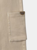 Beige Cargo-Hose MEDIAGE / 25E3PG81PAN806