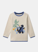 Pyjama aus angerautem Molton mit Drachenmotiv MUIGOZAGE / 25E5PGE3PYJA013
