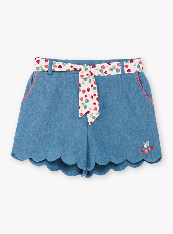 Denim-Shorts mit Gürtel ZONORETTE / 21E2PFJ1SHOP269