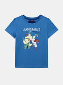  Blaues Dino-T-Shirt KLAGAGE / 24E3PGN2TMC701