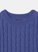 Ärmelloser Pullover mit Zopfmuster MERSADETTE / 25E2PF81CSMC238