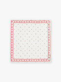 Kariertes Halstuch mit Früchte- und Blumenprint FEFOLETTE / 23E4PFB1ECH001