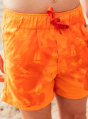 Orangefarbene Badeshorts mit Zaubermotiven  MRUMOUAGE / 25E4PGC7MAIE405