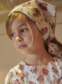 Baumwollschal mit Blumendruck für Kind Mädchen CUIMETTE / 22E4PFJ1ECH632