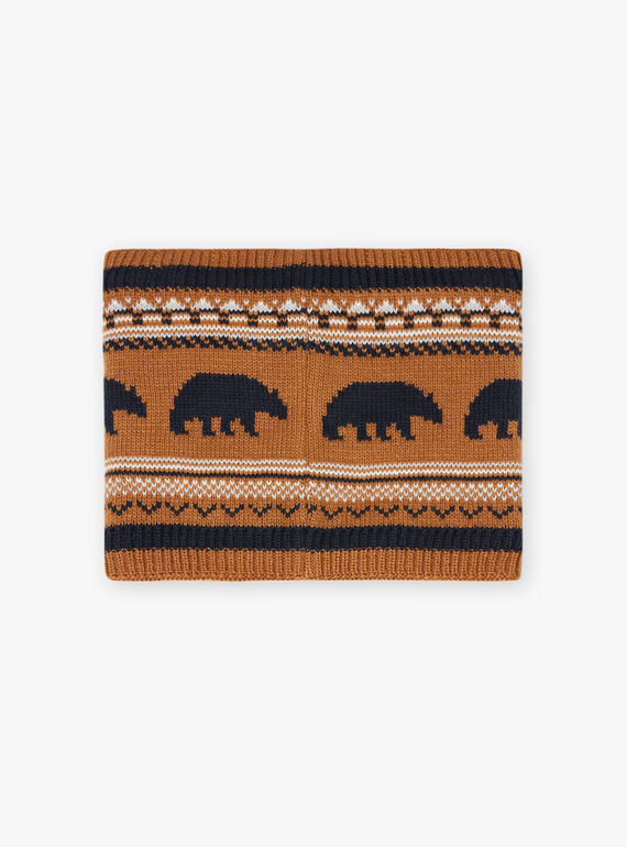 Jacquard gestrickter Snood für Jungen BICOUAGE / 21H4PGE2SNO804