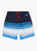 Blau gestreifte Badeshorts Kind Junge CYMAILLAGE / 22E4PGO3MAI622