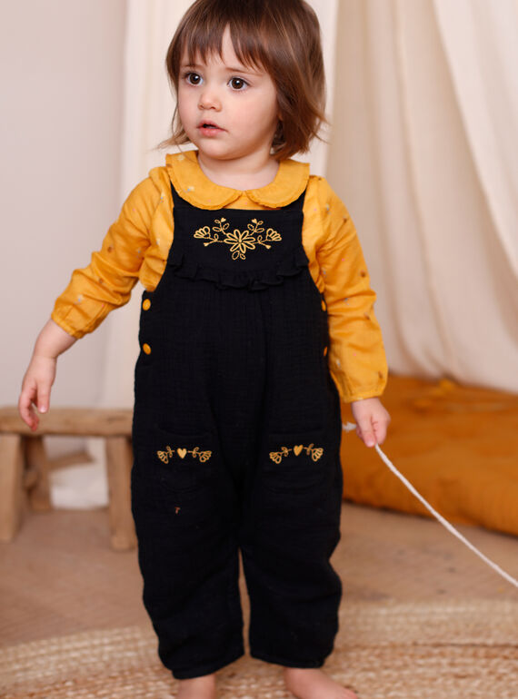 Schwarzer Overall Baby Mädchen ZADOLLY / 21E1BF91SAL090