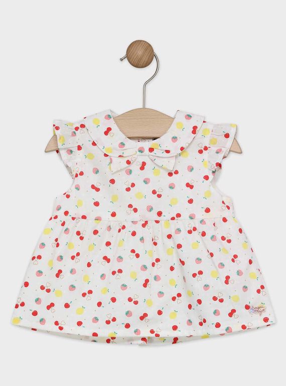 Baby-Bluse mit Obstprint für Mädchen TAMELANIE / 20E1BFH1CHE001