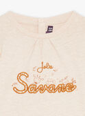Beigefarbenes langärmeliges T-Shirt GAMANU / 23H1BFI1TEEA011