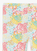 Leggings für Kinder Mädchen mit Blumendruck in Ecru CEFLOETTE 3 / 22E4PFU3CAL811