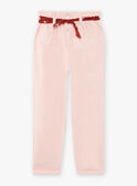Kind Mädchen nackte Hose mit Blumendruck Gürtel CAPATETTE / 22E2PF71PAND319