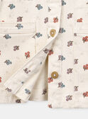 Jacke in Safariform aus Jeansstoff mit Blumenmuster KIMONETTE / 24E2PFC1VES114