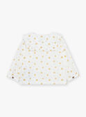 Ecru Bluse mit Blumenmuster FABELLE / 23E1BF81CHE001