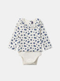 Langärmeliger Body mit Blumenmuster MADANNA / 25E1BF82BOD114