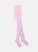 Rosa Marshmallow-Strickstrumpfhose KABAZETTE / 24E4PF32COL318