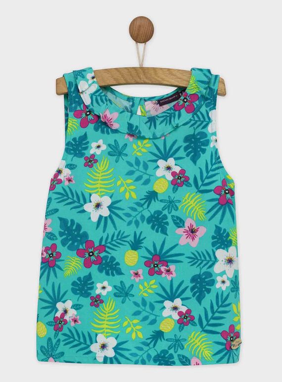 Türkisfarbenes Tank Top ROYTUETTE / 19E2PFQ2DEB202