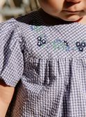 Kleid aus Seersucker mit Vichykaro-Print FANONO / 23E1BFN1ROB070