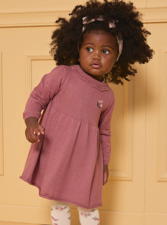 Gemustertes-Strickkleid LANOLWEN / 24H1BFQ2ROB709