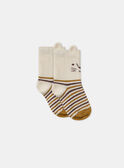 Gestreifte Socken mit Löwengesicht MAARNO / 25E4BG72SOQ114