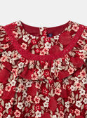 Geblümtes Kleid aus Cord LALOUNETTE / 24H2PFR2ROBF506