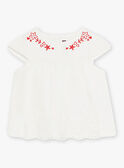 Baby Mädchen ecrufarbene Jerseybluse CAURALIE / 22E1BFP1TMC001
