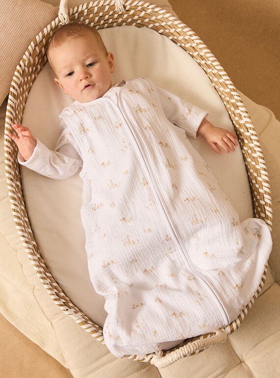 White BABY SLEEPING BAG MONG / 25E0AMI1TUR000