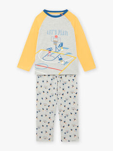 Graues Pyjama-Set für Jungen mit ausgefallenem Druck BIBASKAGE / 21H5PG73PYJ943